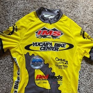 Yucaipa Bike Center Women SM Club Cut Full Zip Front Cycling Jersey Rear Pockets